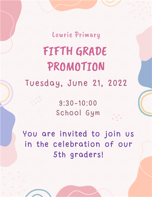 5th grade promotion